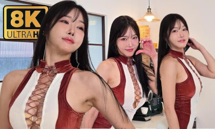 韩国VR视频资源  美女Urian居家红白超短裙-43VR视频资源网